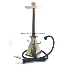 New Design Stainless Steel Wood Nargile Smoking Pipe Hookah Shisha